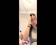 Desi couple romance in bathroom